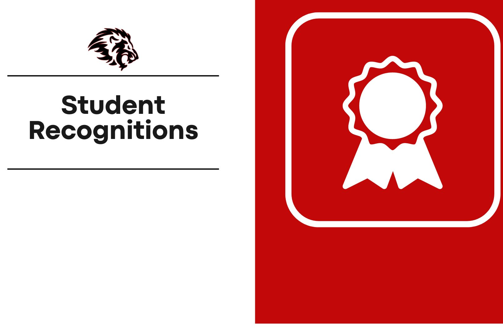 Student Recognitions Graphic