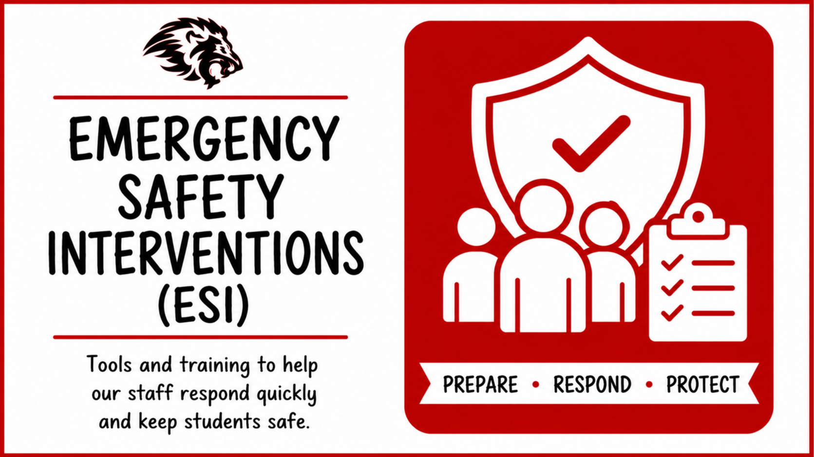 Emergency Safety Intervention Graphic