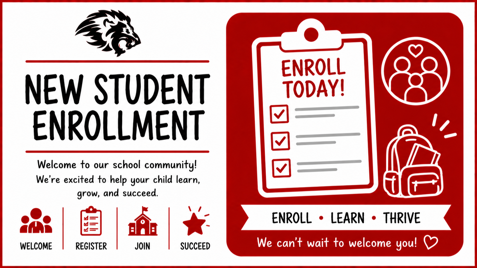 New Student Enrollment Graphic