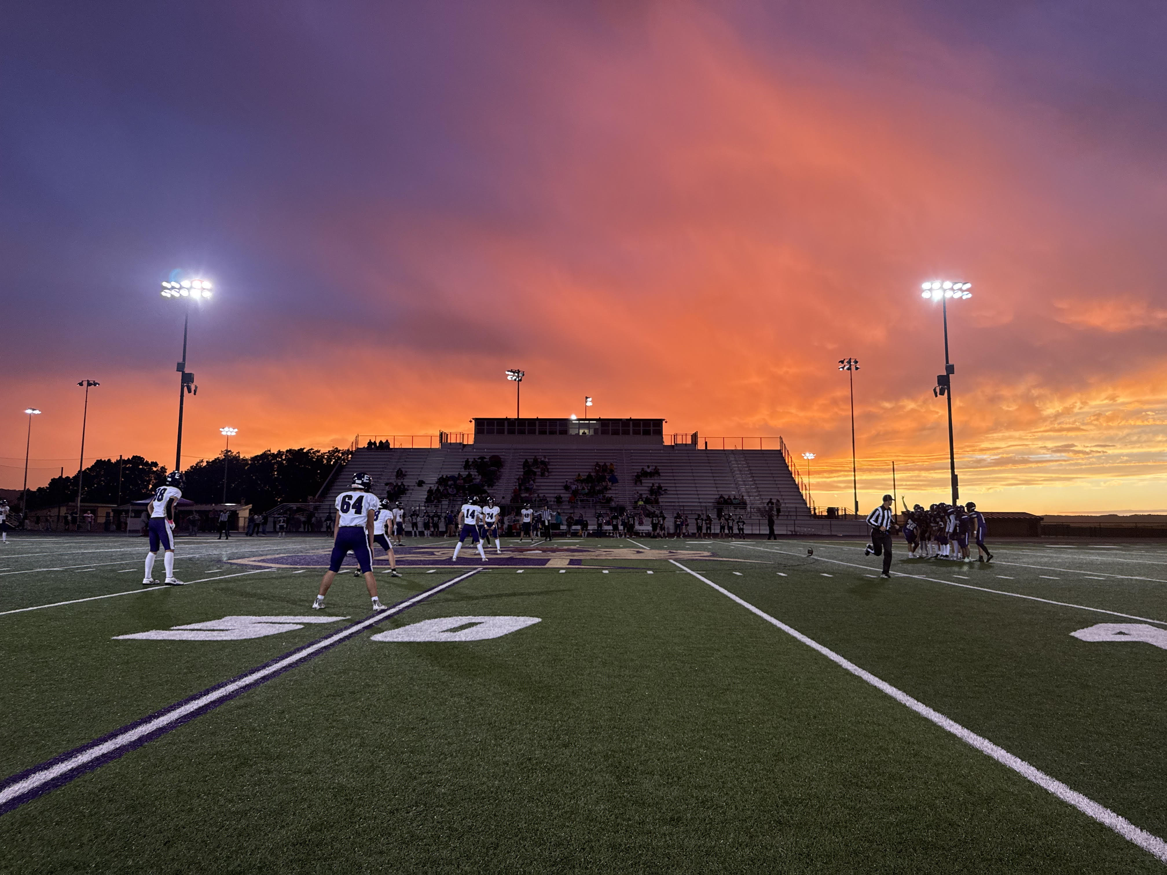 football sunset