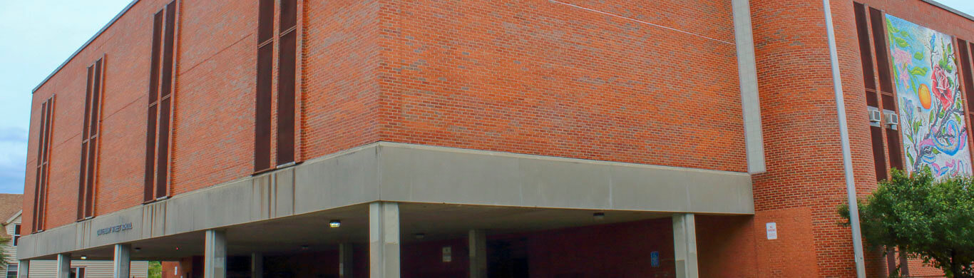 Canterbury School brick building two story image