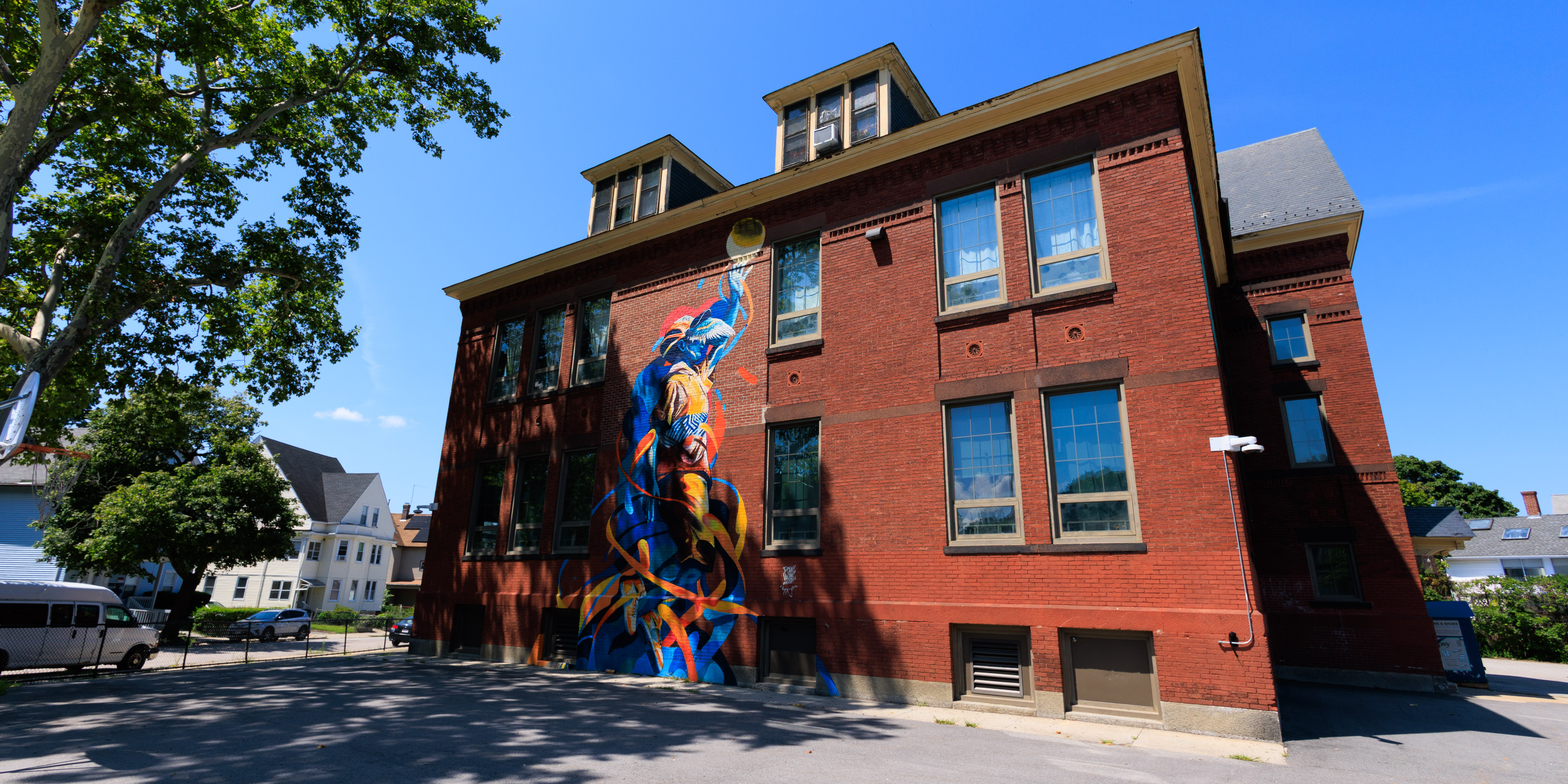 The exterior of University Park Campus School.