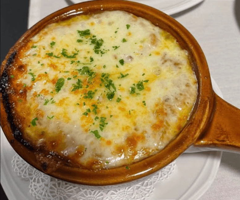 soup with cheese