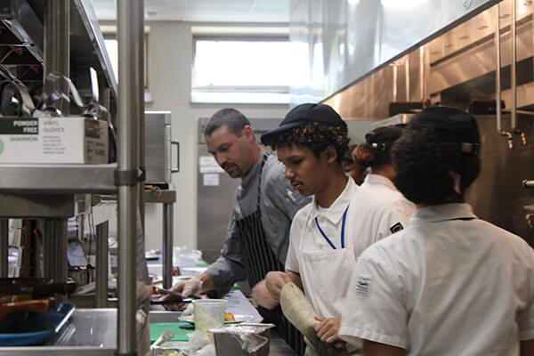Students in the Culinary Arts program