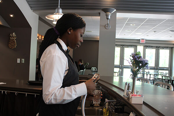 Student in the Hospitality Management program