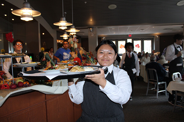Student in the Hospitality Management program
