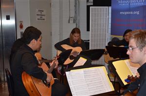 Music Students playing instruments