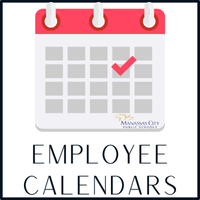 employee calendar graphic with link