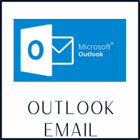 Oulook email login graphic with link