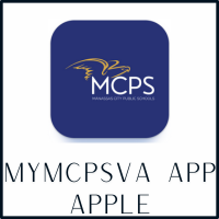 MyMCPSVA mobile app graphic and link for Apple Store