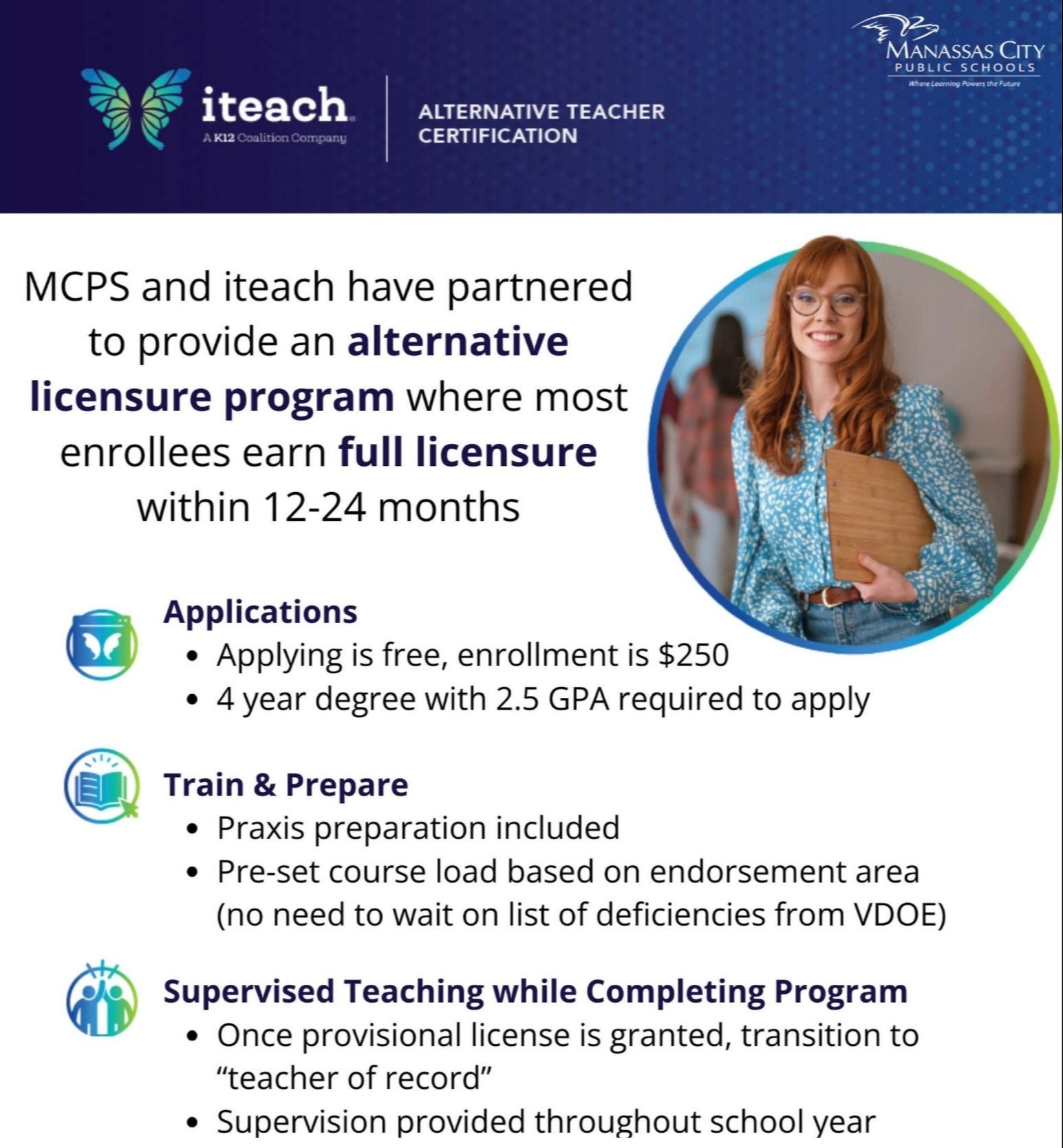 iteach flyer with program information