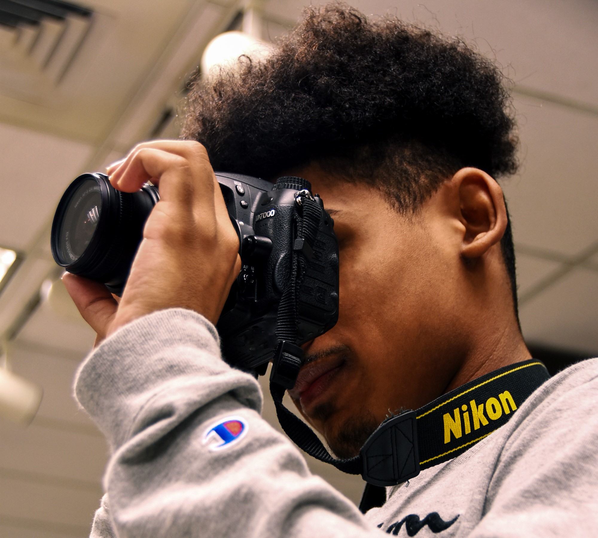 Student taking a picture