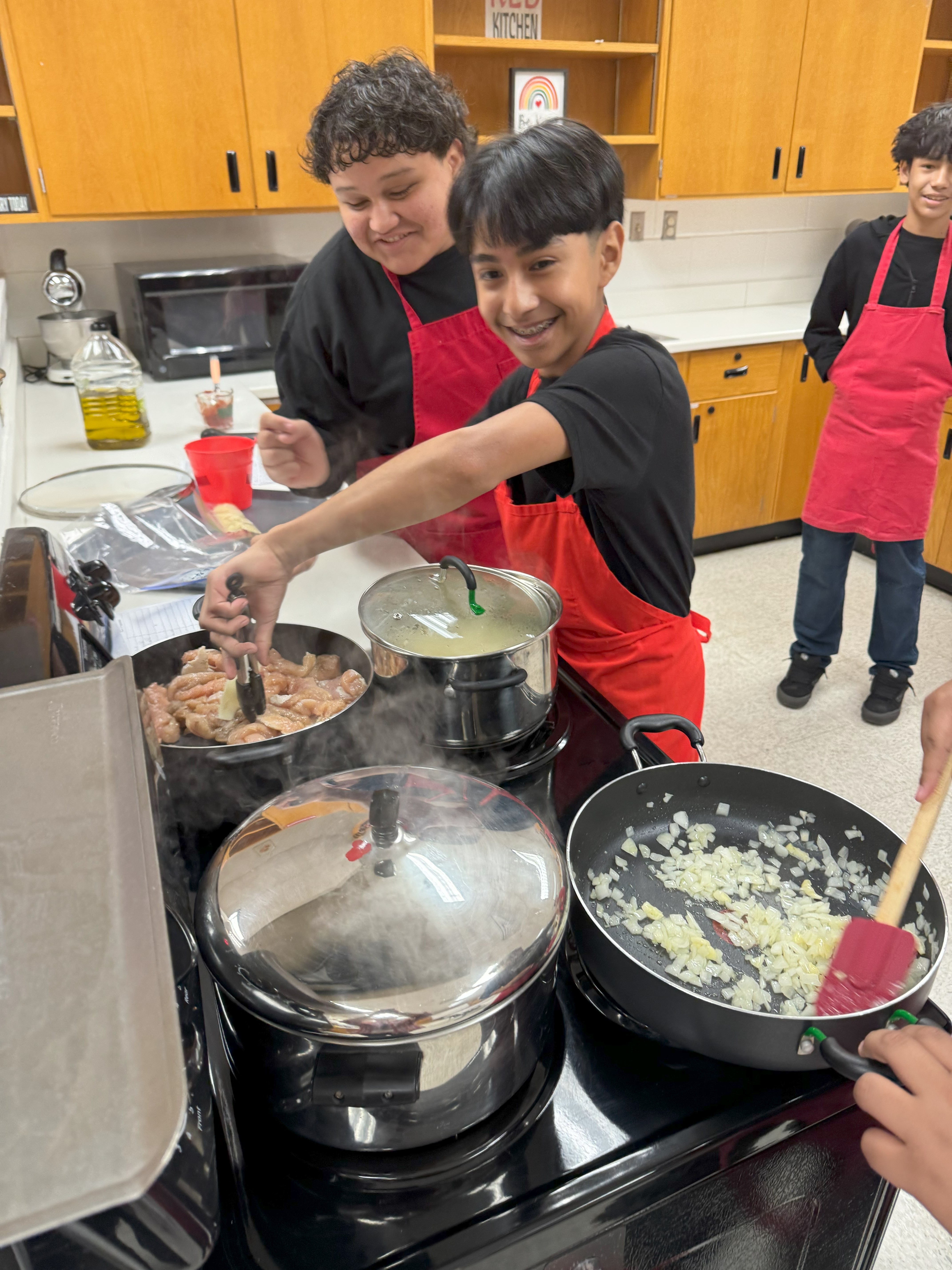 boys cooking