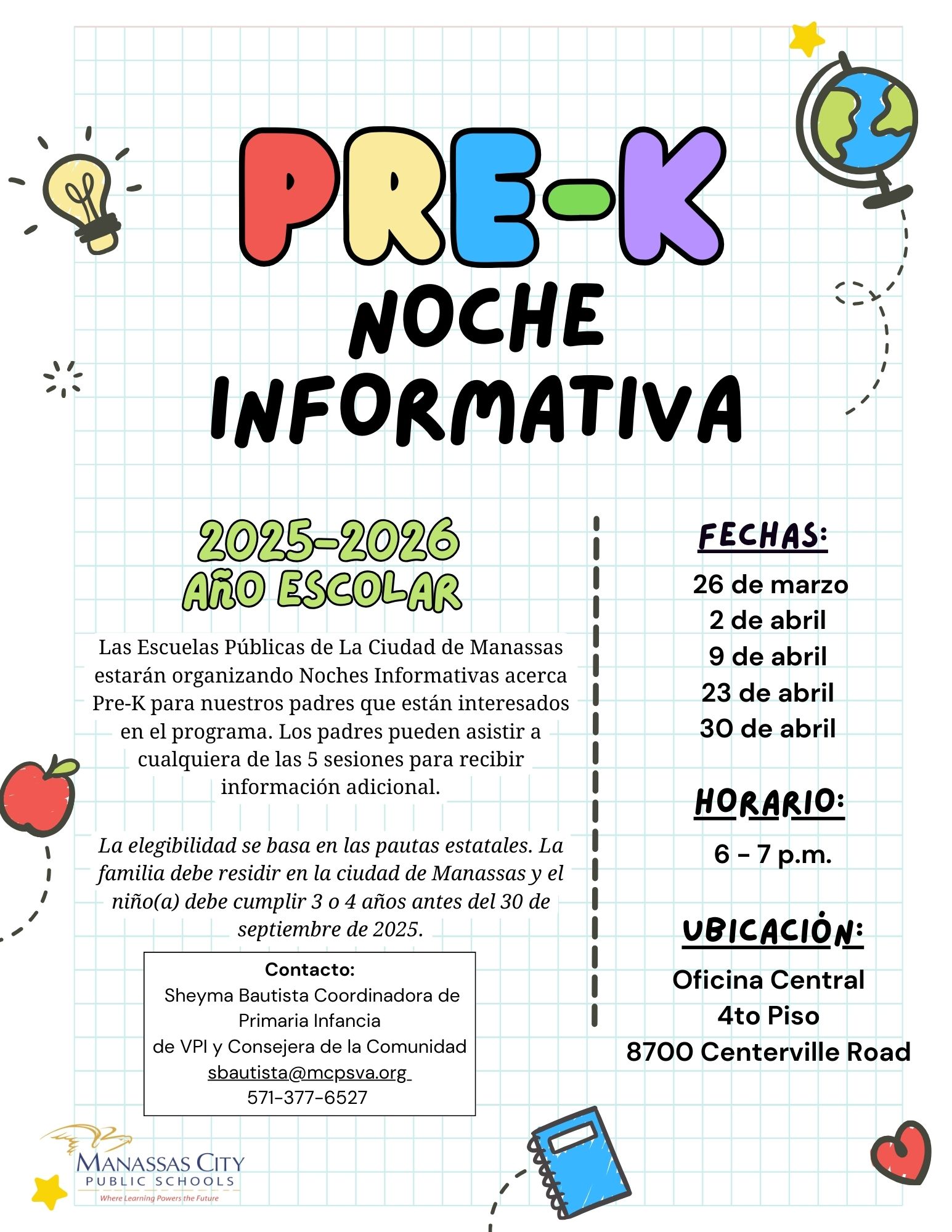 PreK Information Night- Spanish