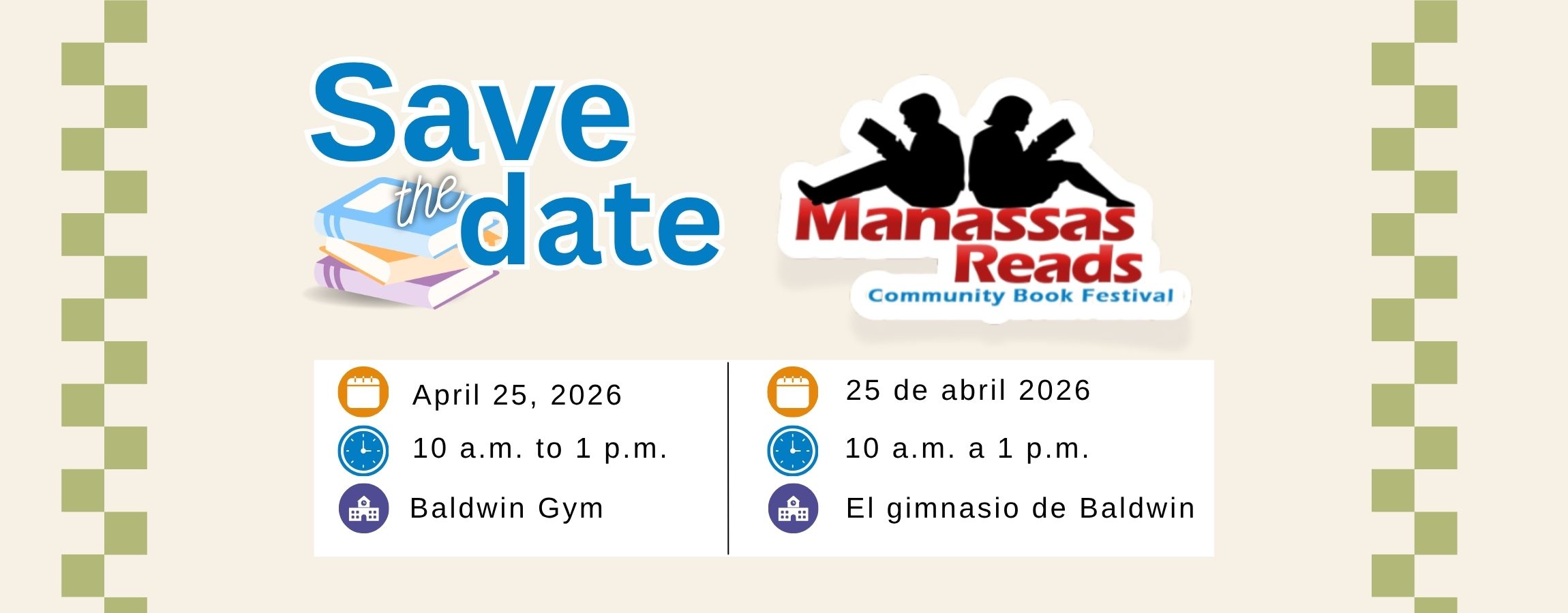 Save the Date for Manassas Reads