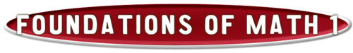 Foundations of Math 1 logo