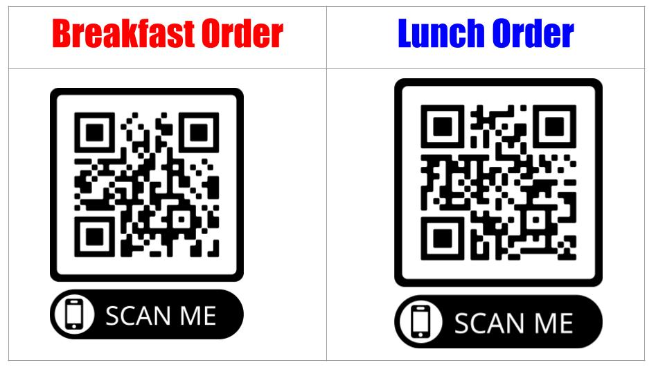 Don't forget to order your meal