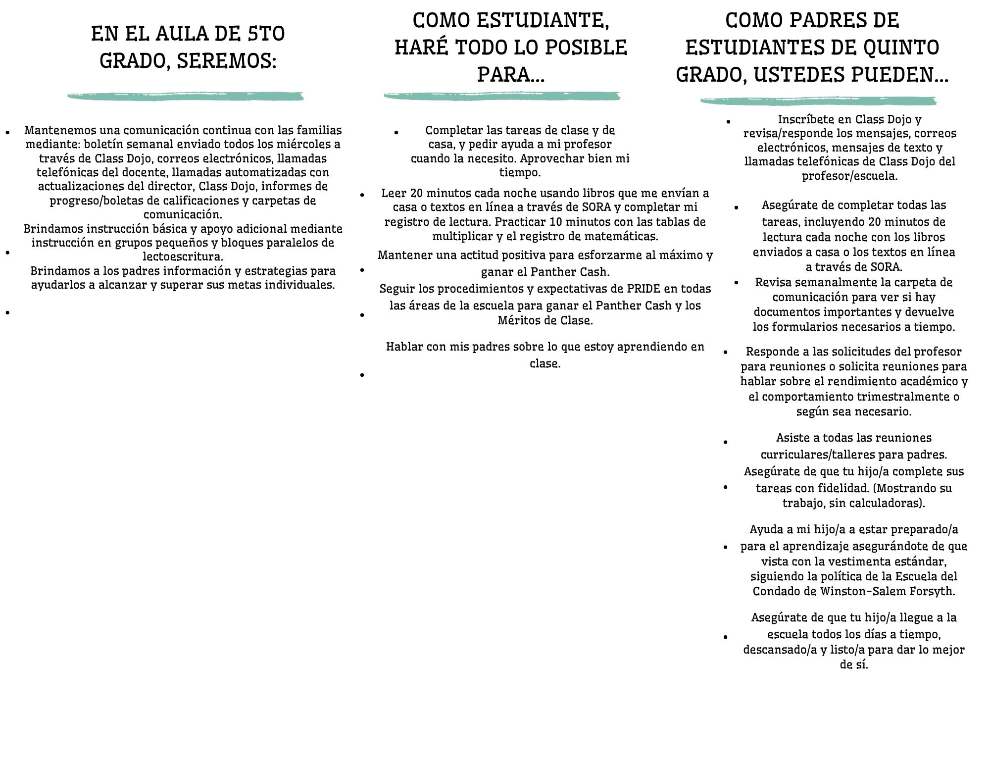 Spanish 5th Grade page 2