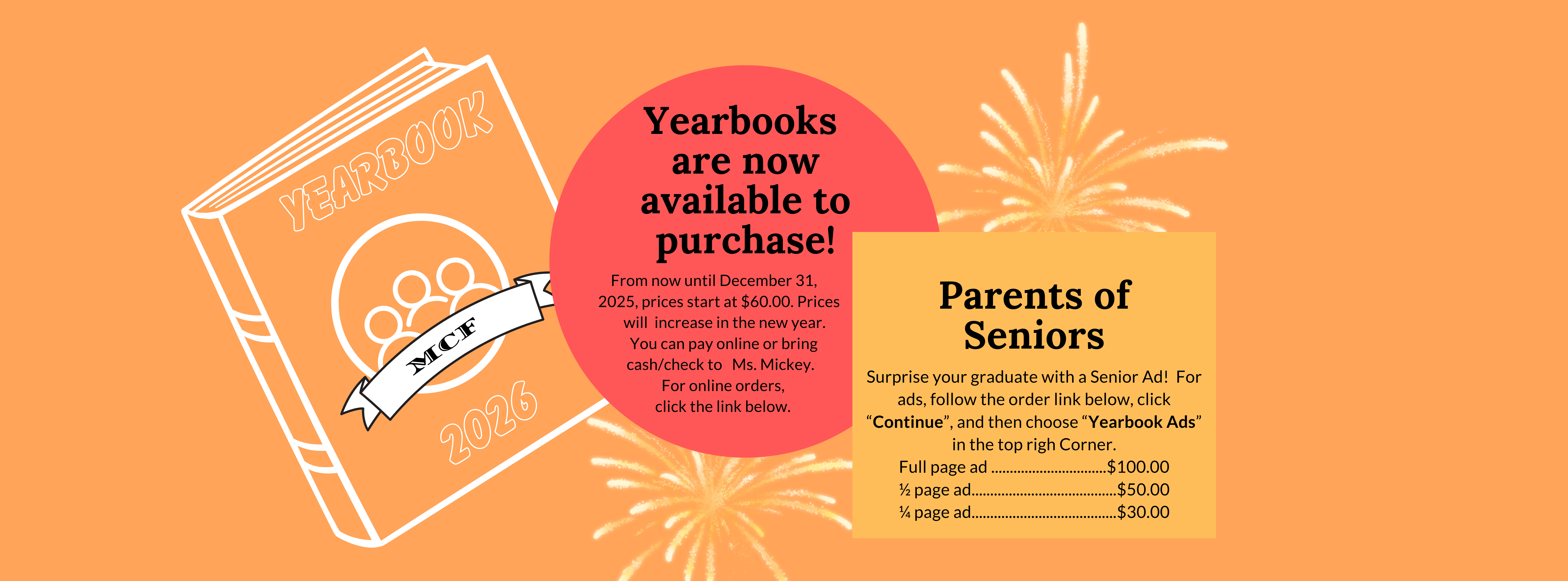 Yearbooks and Sr. Ads