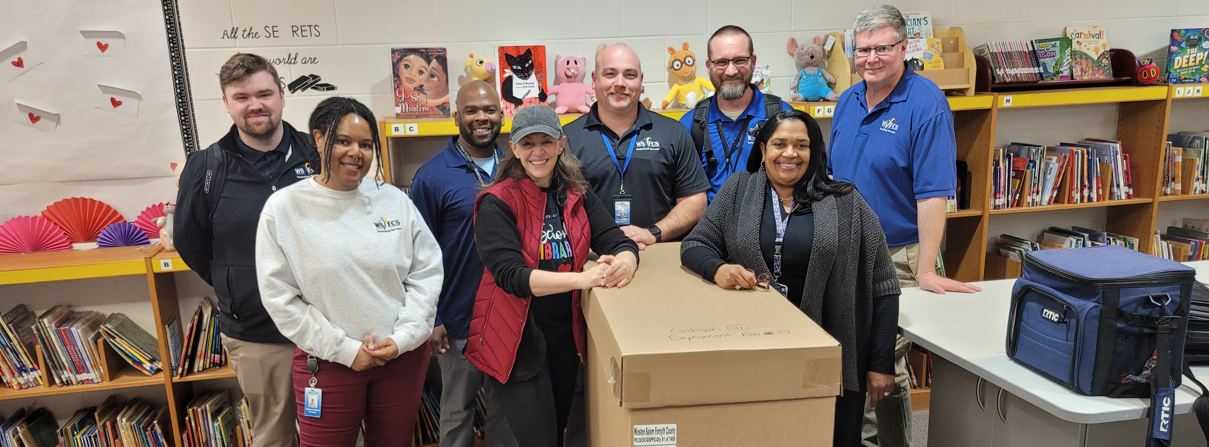 New Laptop Deployment went without a hitch at Gibson Elementary!