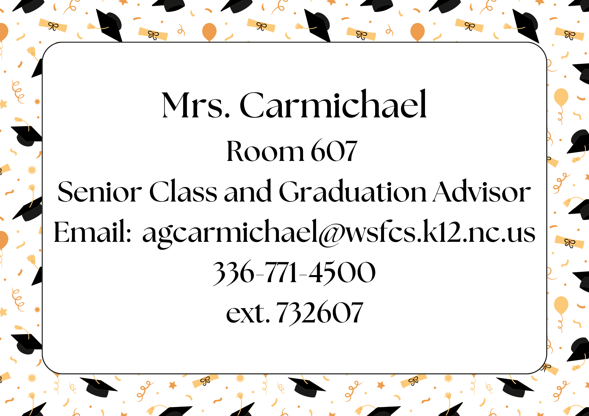 Senior Advisor Info