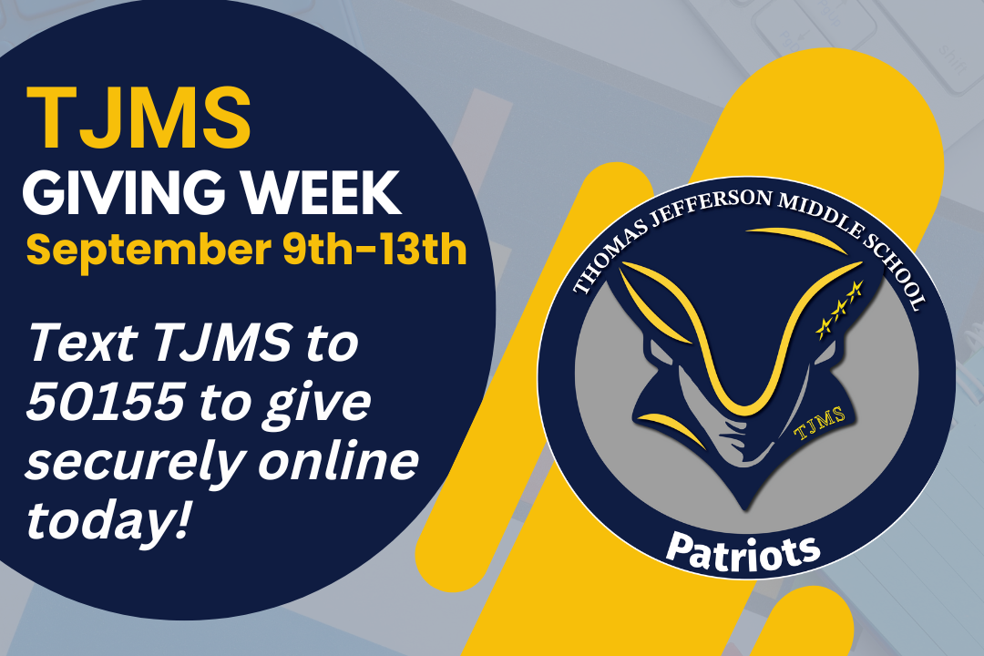 TJMS Giving Week 9.9-9.13