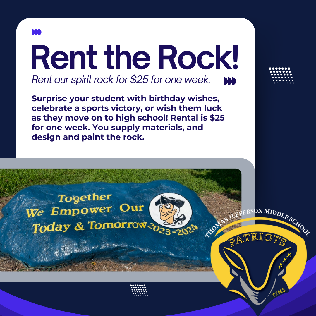 Rent the Rock at TJMS!