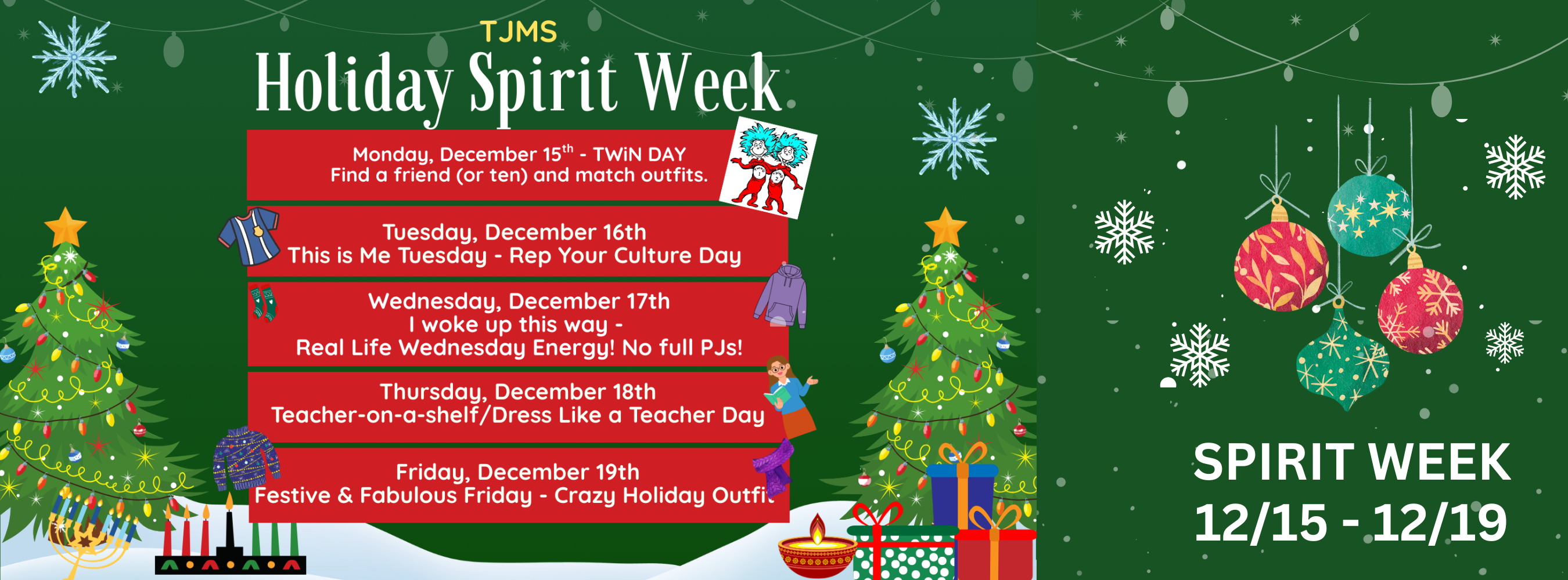 Holiday Spirit Week 2025