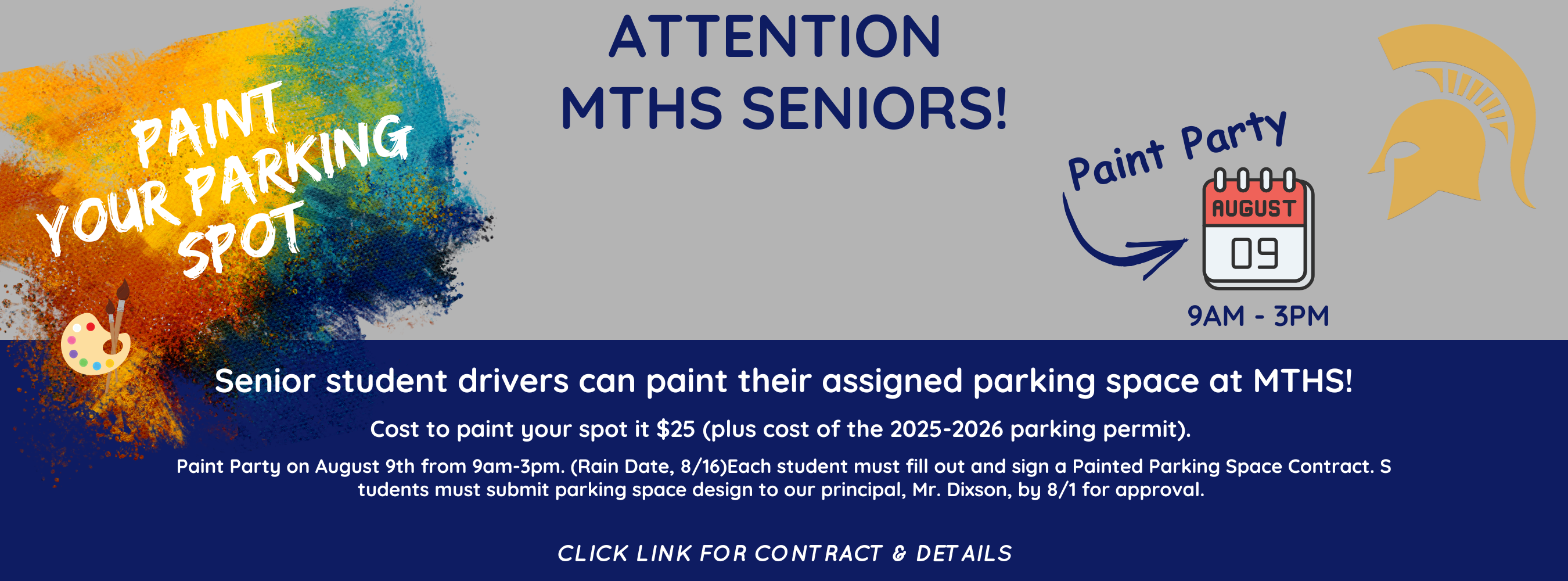 Seniors - Paint your Parking Spot!