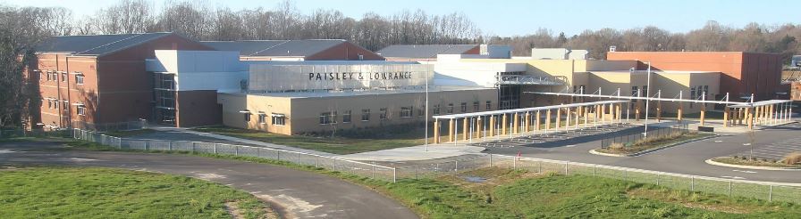 Aerial Image of the Paisley Lowrance School Building