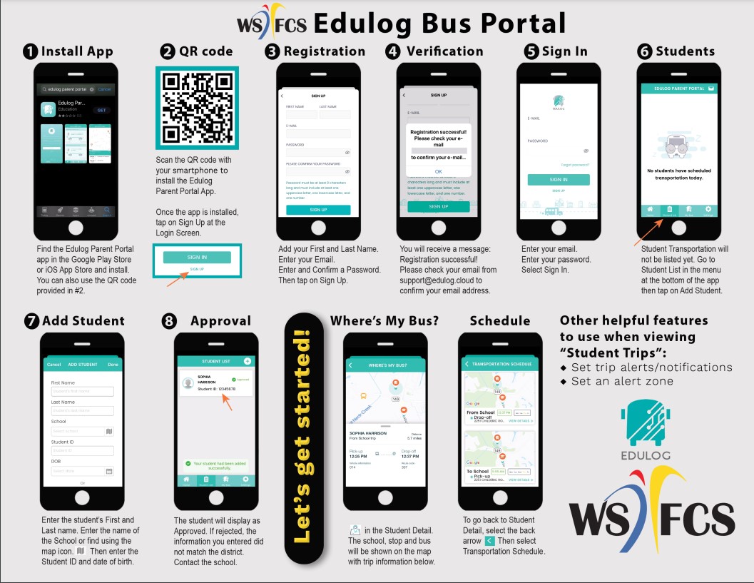 Edulog directions in English