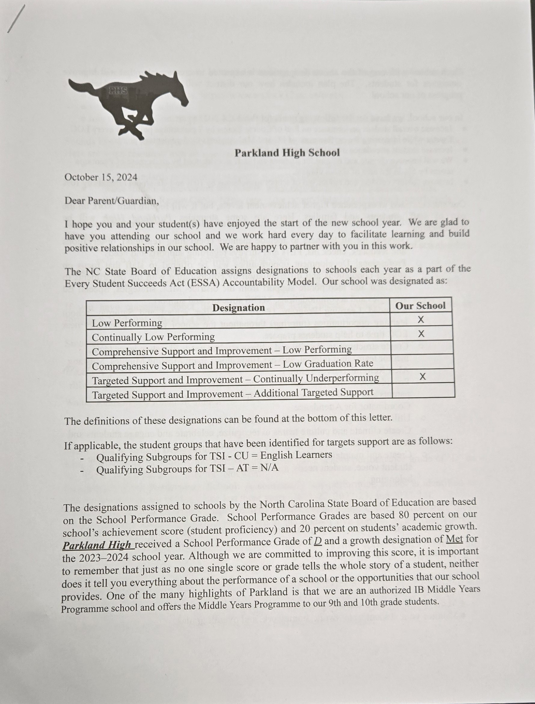 ESSA Letter 1