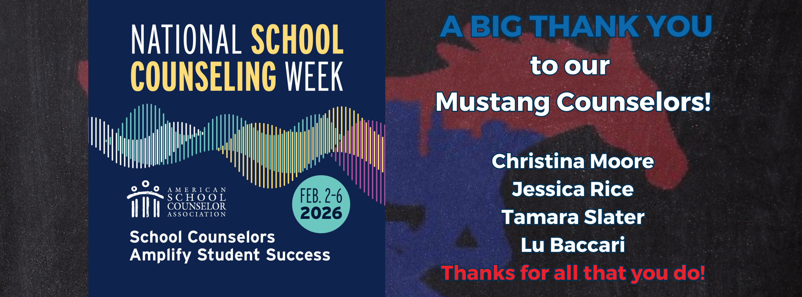 Thank you to our Counselors on National School Counseling Week!