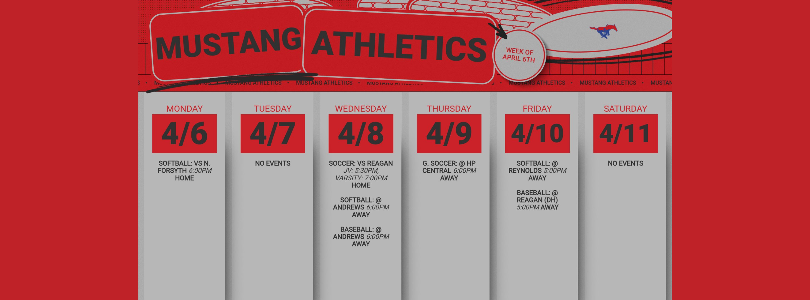Mustang Athletics  at a Glance 