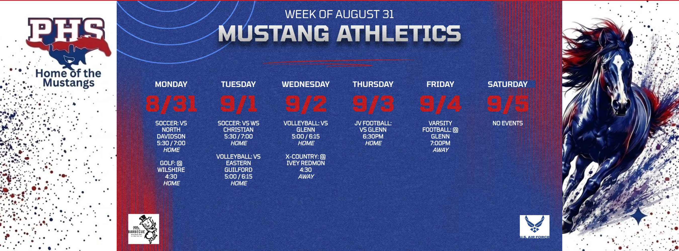Mustang Athletics at a Glance