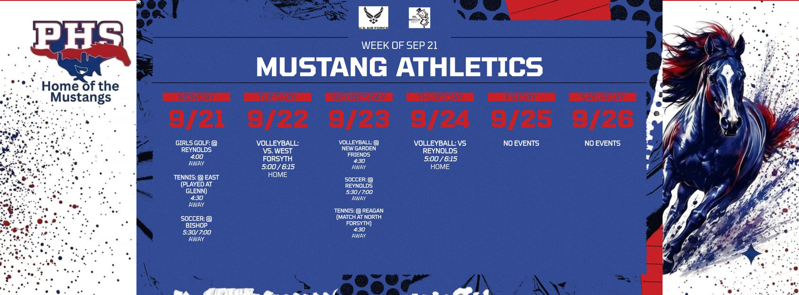 Mustang Athletics at a Glance