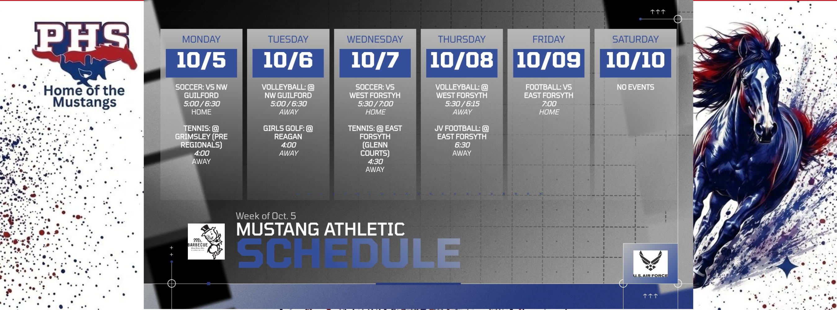 Mustang Athletics at a Glance
