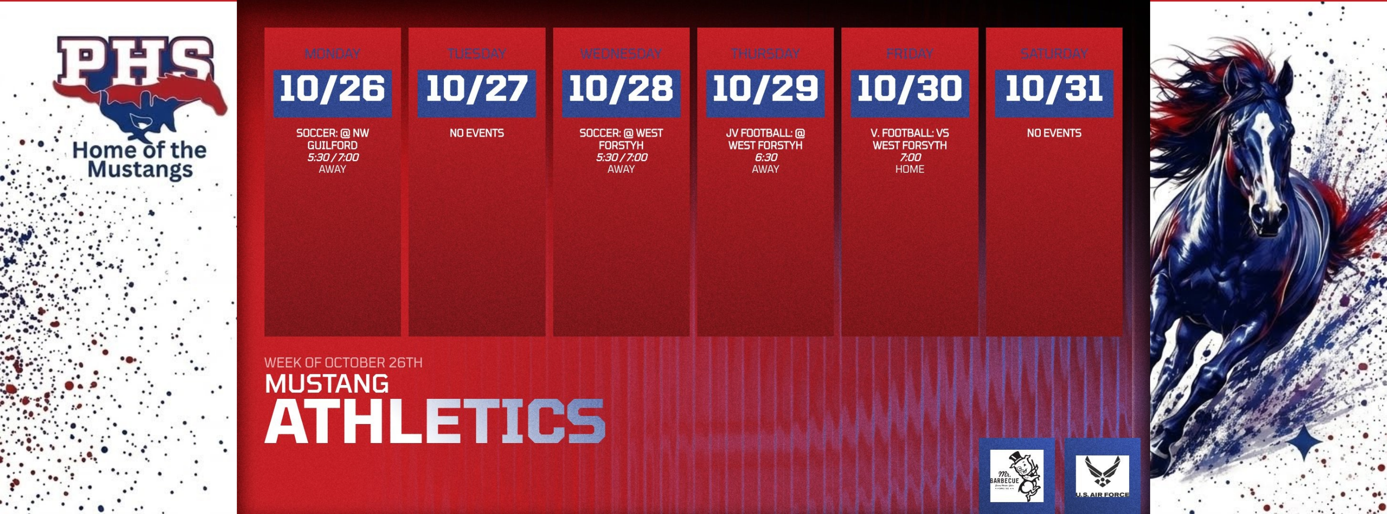 Mustang Athletics at a Glance