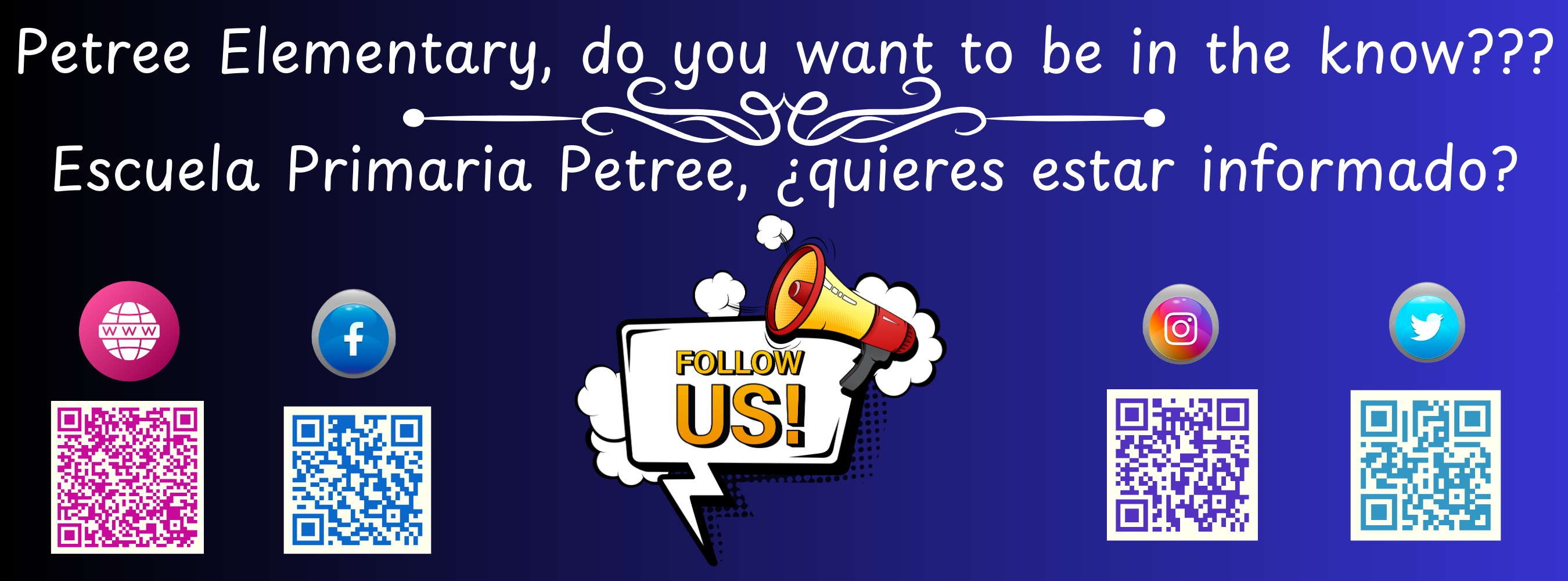 Follow us on Social Media