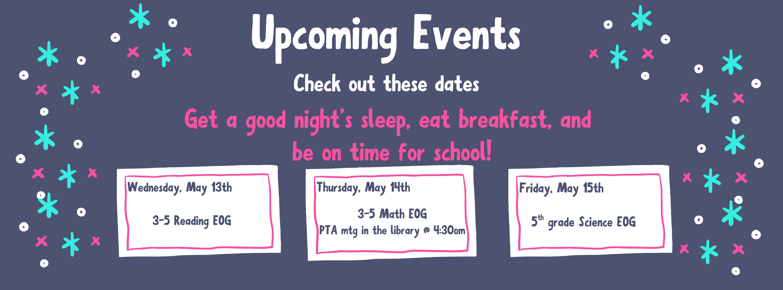 Upcoming events page 1