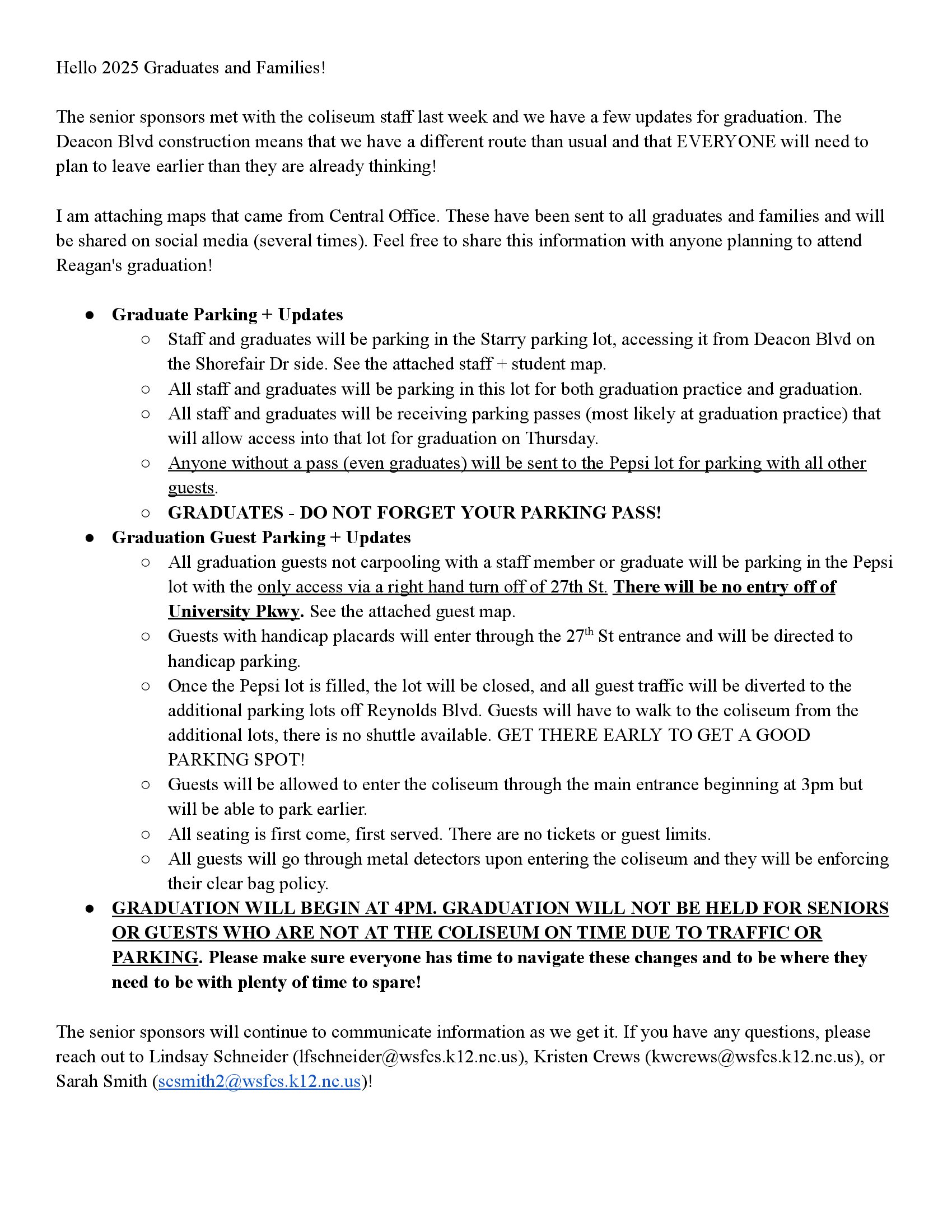 Parking Info