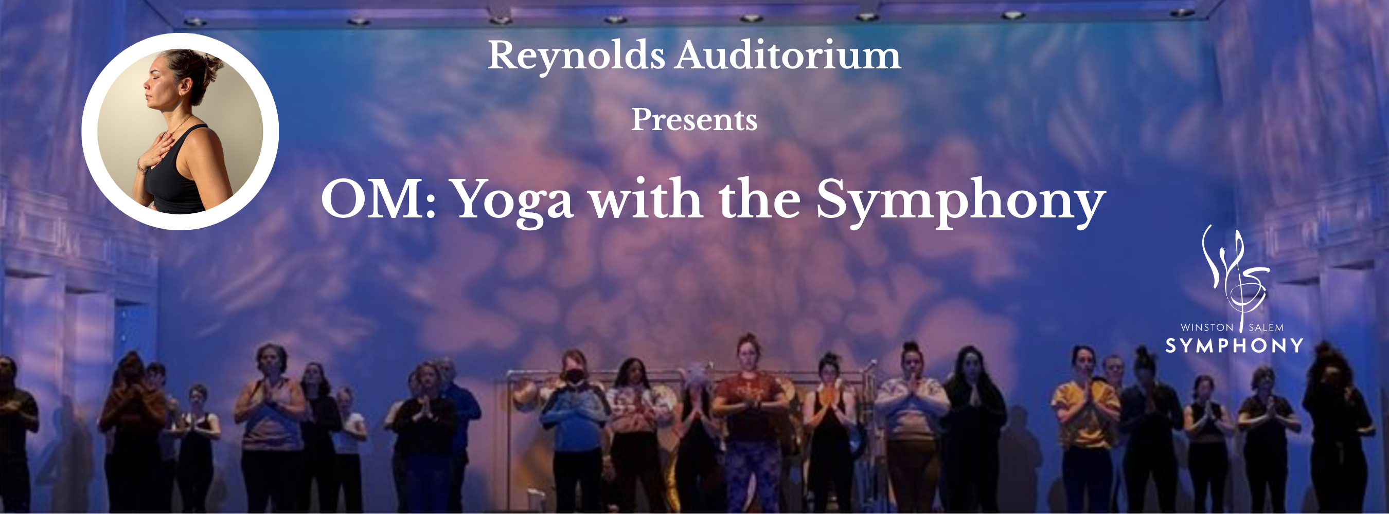 OM: Yoga with the Symphony event banner