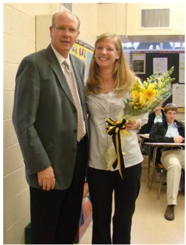 Allie Mangin - pictured with Art Paschal