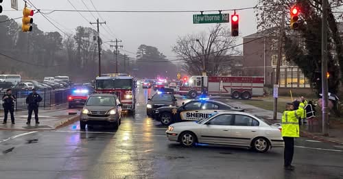 intersection of Northwest Blvd. and Hawthorne Road