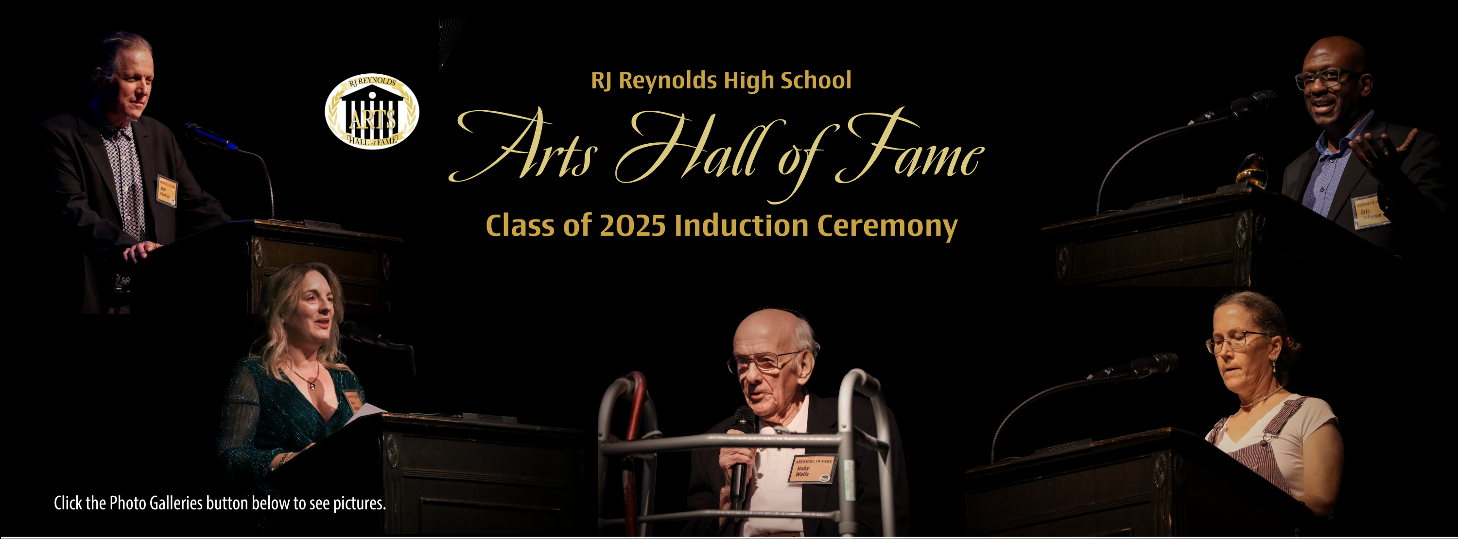 Arts Hall of Fame 2025 banner