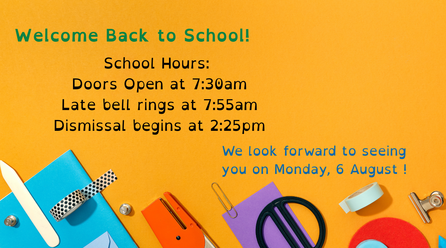 Welcome back to school! 