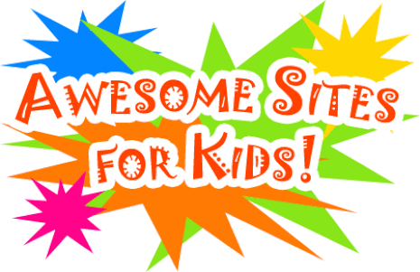 Colorful picture stating "awesome sites for kids!"