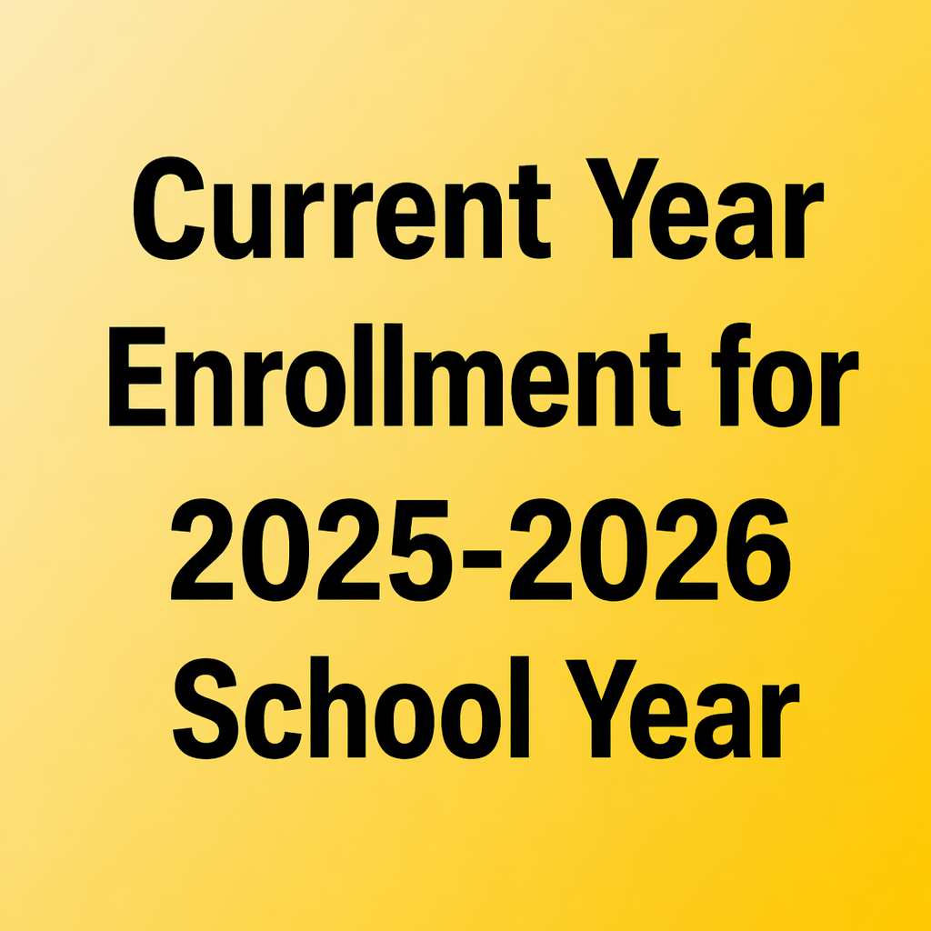 Student enrollment for 2025-2026 image graphic