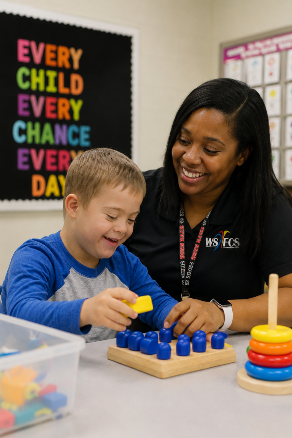Exceptional Children's image of student with teacher 