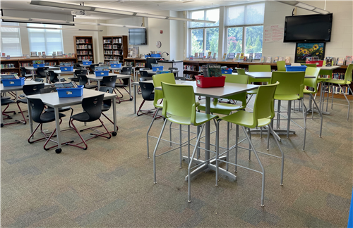 Picture of the school's media center